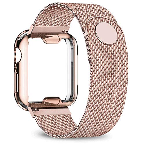 Bracelet montre 40 mm or rose et boîtier de protection pour le quotidien