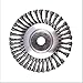 Produktbild Leeppyton Knoten-Drahtrad, 15,2 cm, rotierende Unkrautbürste, Gelenk, Drehknoten, Stahldraht, Radbürste, Scheibe, Trimmerkopf, 25,4 mm x 150 mm, universelle Passform, gerader Schaft, Trimmer (8)