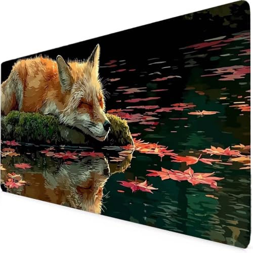 Tapis de souris bureau motif animal pour ordinateur portable et espace de travail