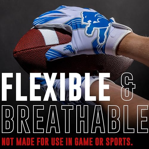 Image of Franklin Sports Youth NFL Football Receiver Gloves - Kids Football Gloves Pair - NFL Team Logos and Silicone Palm