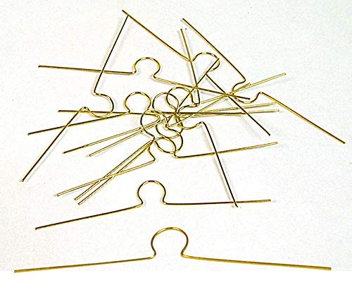 National Artcraft® Spring Steel Gold Wire Ornament Hangers (1 Pkg 50)