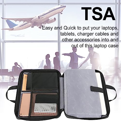 Image of Ytonet Laptop Sleeve Case 16 Inch, Slim Laptop Cover with Handle | Protective Computer Carrying Case Compatible with MacBook Pro HP Dell Lenovo Asus Notebooks,TSA Laptop case, Grey