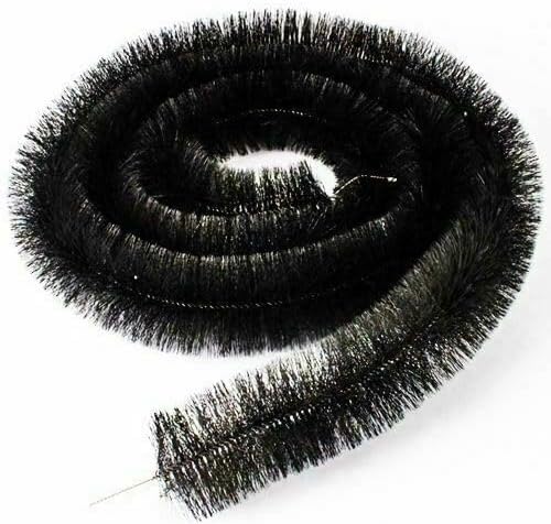 Top Home Solution ® 6 x 4 Meter Gutter Brush – 100mm Polypropylene Gutter Leaf Guard, Easy to Install Gutter Cleaning Gadget for Block Debris, Moss and Leaves (6 Pcs = 24 Meters)