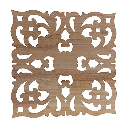Applique en bois véritable de 20 cm sculptée pour meuble chic - 7