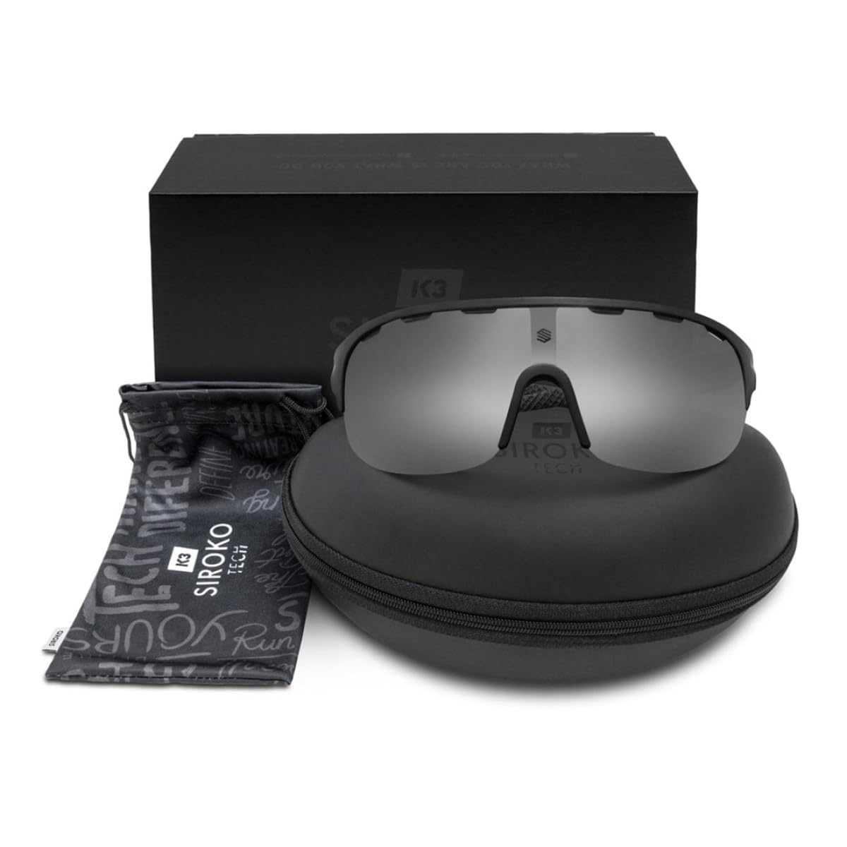 SIROKO Gafas de Sol Ciclismo fotocromáticas K3 Hombre y Mujer lente Polarizada Anti-vaho