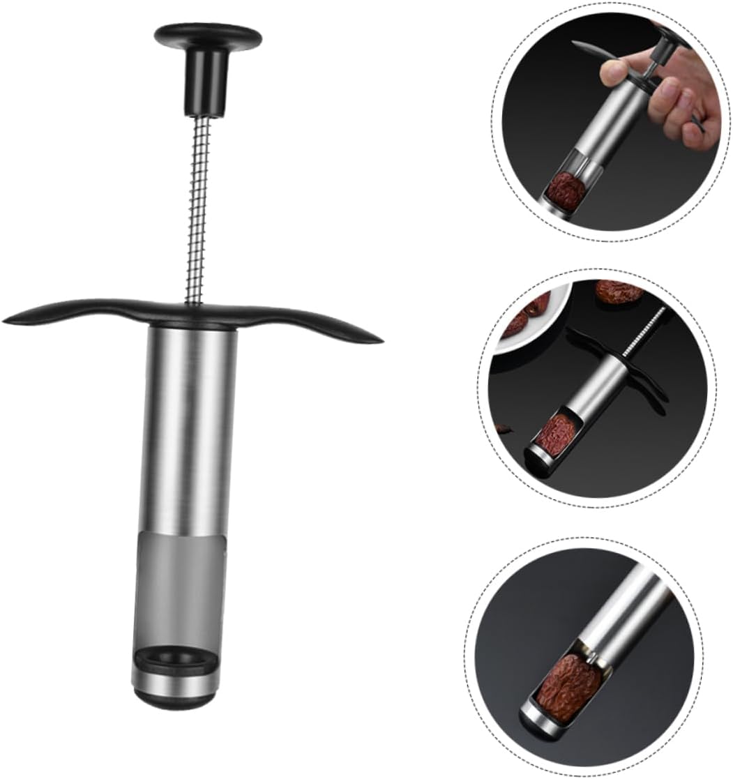 Ciieeo 3pcs Red Date Corer Tool Ergonomic Jujube Pit Remover for Kitchen Easy Use Fruit Core Remover for Home Cooking and Meal Prep