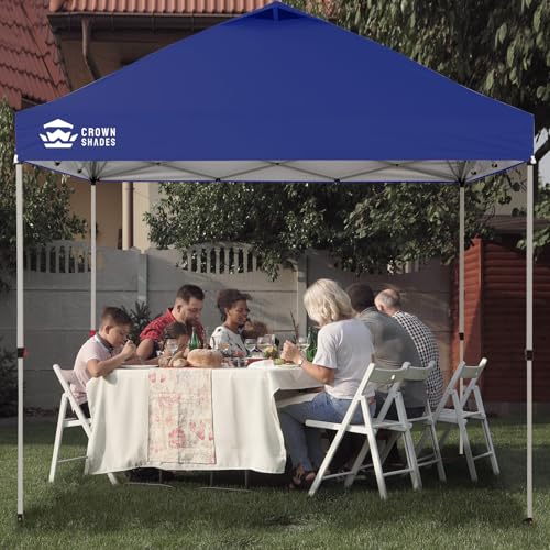 Pop Up Gazebo 3m x 3m, Center Lock One Push Instant Pop Up Outdoor Canopy Tent, Heavy Duty Gazebo with Carry Bag, Bonus 8 Stakes and 4 Ropes, Navy Blue - Image 7