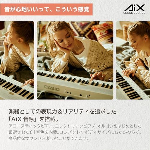 Casio CT-S1BK CASIOTONE Klawiatura pianinowa z 61 dynamicznymi przyciskami, czarna