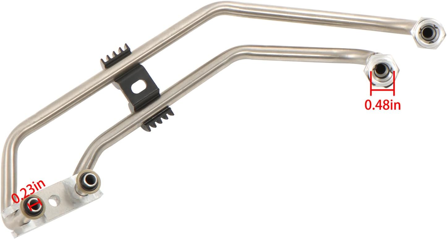 labwork Automatic Transmission Oil Cooler Line Hose Assembly Replacement for Wrangler 2012-2017 Replacement for Wrangler JK 2018 68143893AA