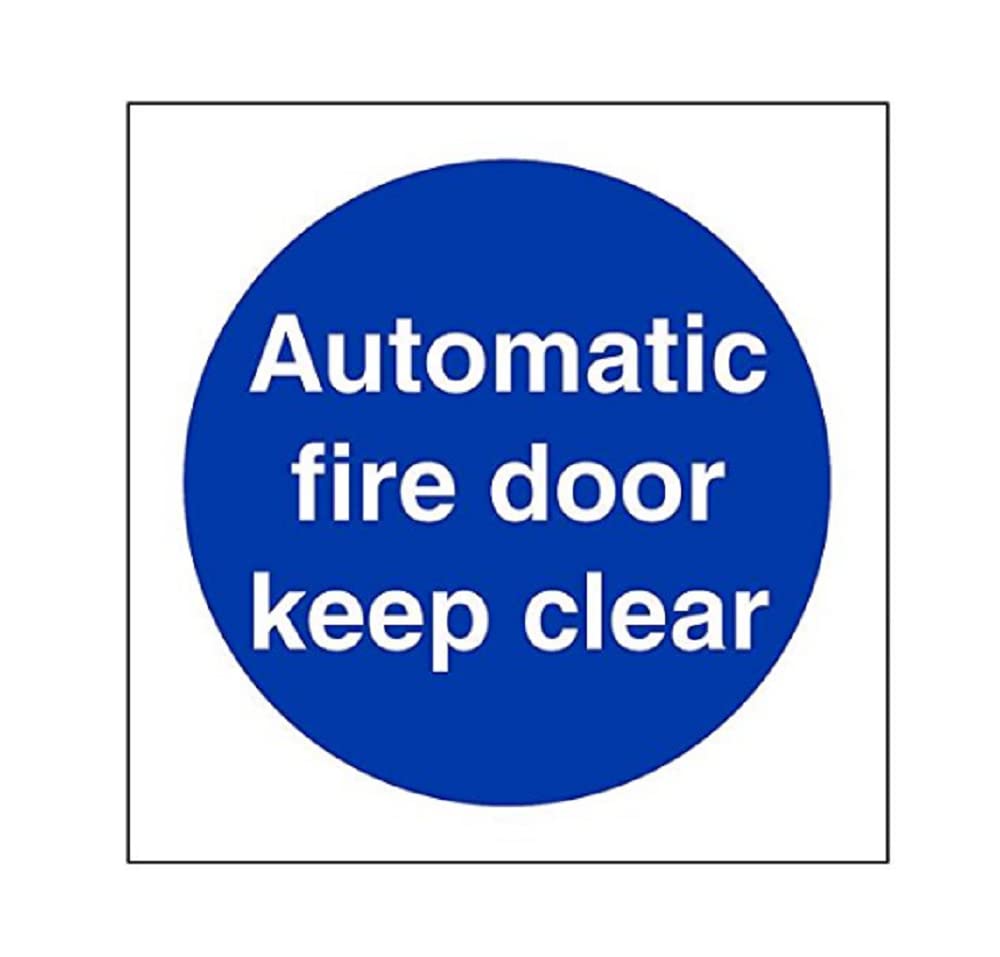 V Safety Please Close This Door - Cartello obbligatorio, quadrato, 100