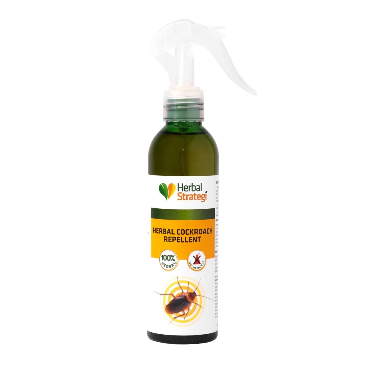 Herbal Strategi Cockroach Repellent Spray - 200ml | Smarter way to Shuu Cockroaches away | 100% Herbal & Chemical free | Baby & Pet safe | Certified Ayurvedic | Effective on all types of Cockroaches-image-47