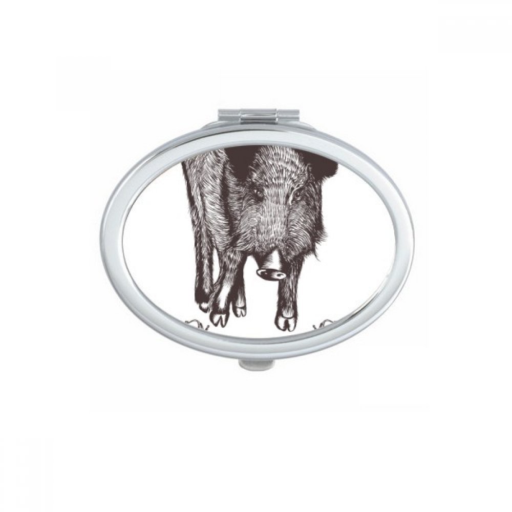 Miroir de maquillage Sanglier Épée idéal pour votre sac