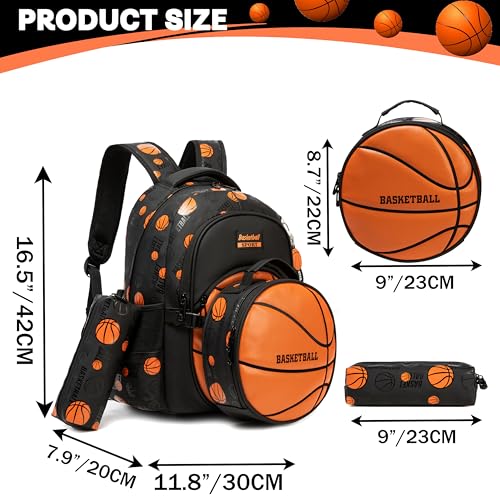 Boys' School Backpack with Lunch Box and Pencil Case - Ideal for Teens and Middle School Students2