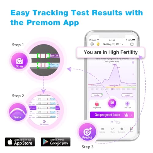 easyhome ovulation test predictor kit  accurate fertility test for women width of 5mm fertility monitor test strips 50 lh strips with 50 urine cups