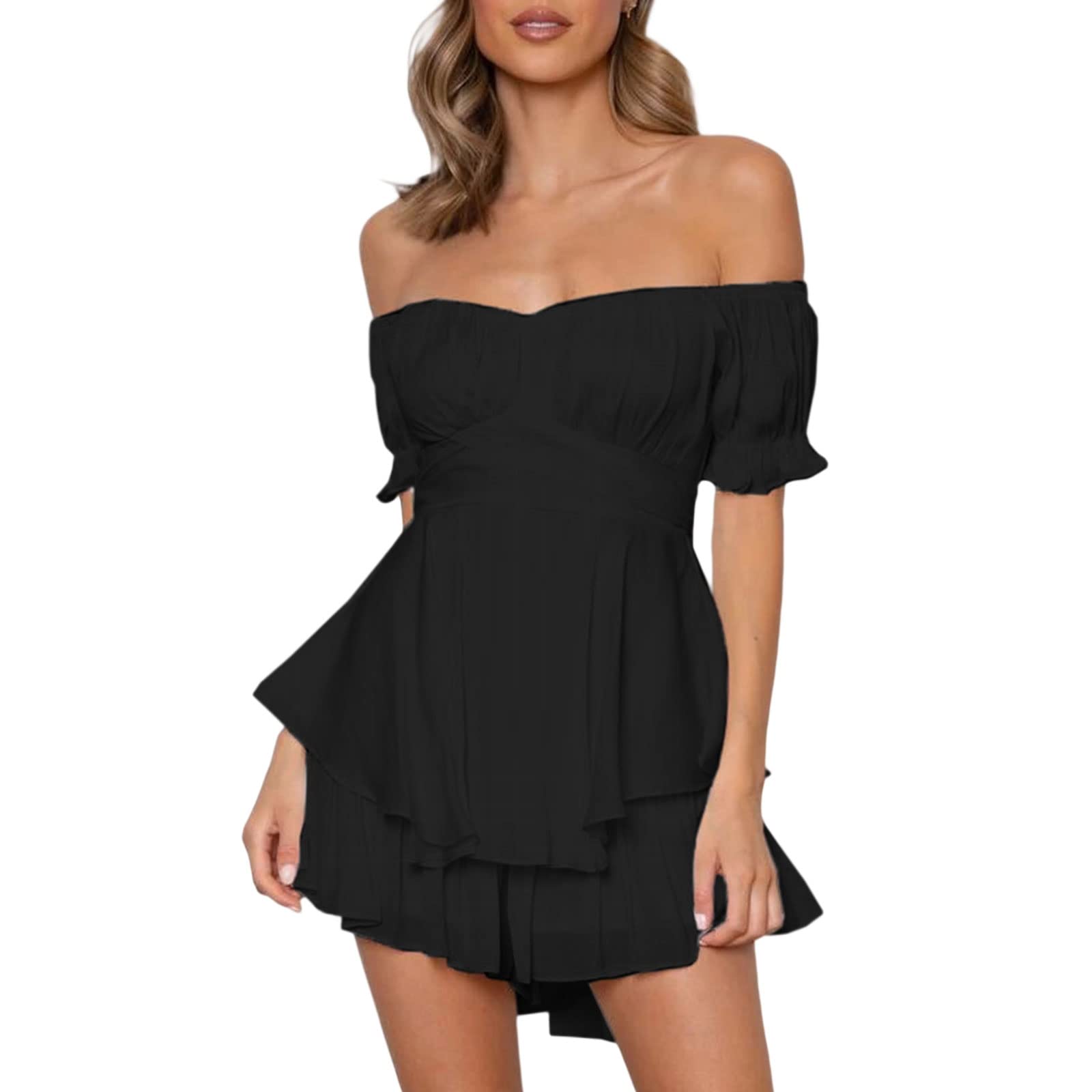 MoKid Ssdwer Off Shoulder Pirate Corset Dress Renaissance Halloween Cosplay Costume (G Black, XL)