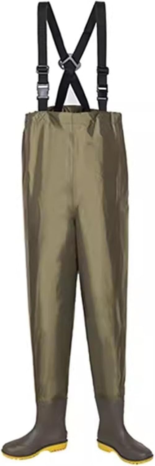 Waders con Bretelle Regolabili, Waders da Caccia e Pesca for Uomo e Donna con Stivali, Waders Impermeabili con Stivaletti(6)