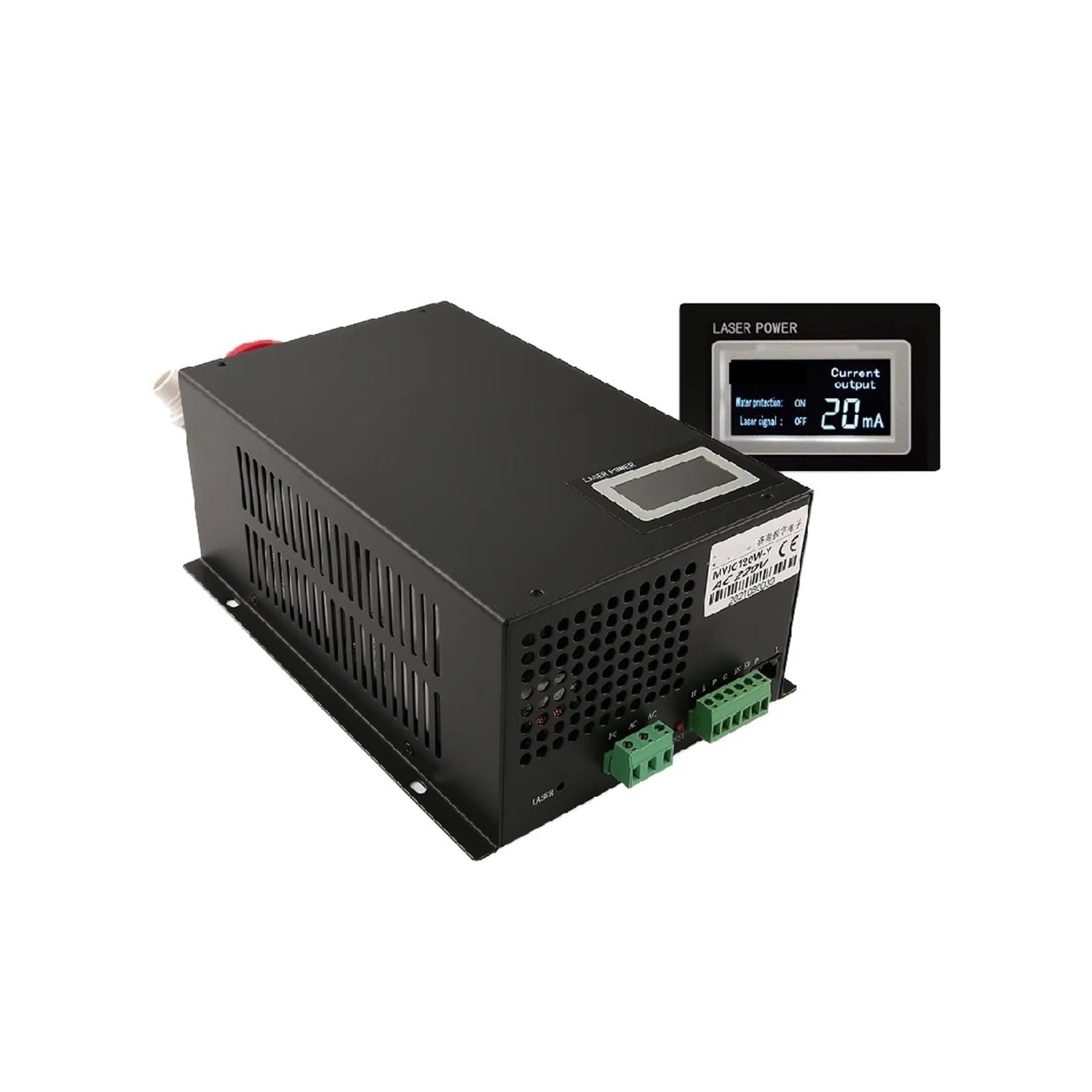 BRODEFUP 120W Power Supply MYJG-120W 110/220V With Display Screen(With display,110V)
