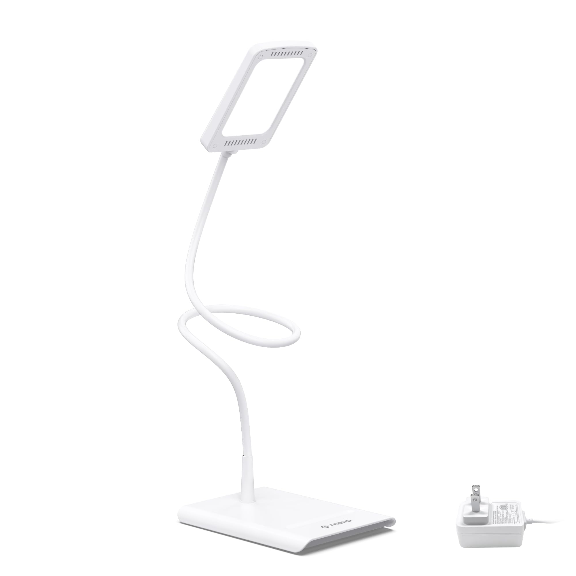 TROND Desk Lamp, Bright Dimmable Eye-Caring Table Lamp, 3 Color Modes 7 Brightness Levels, Flexible Gooseneck, Touch Control, Memory Function, Desk Light for Home Office Dorm Room Essentials