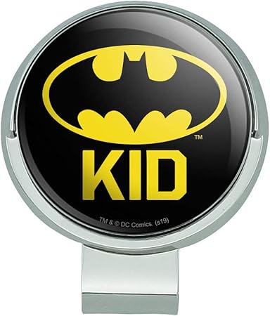 Review GRAPHICS & MORE Batman Bat Kid Shield Logo Golf Hat Clip with Magnetic Ball Marker