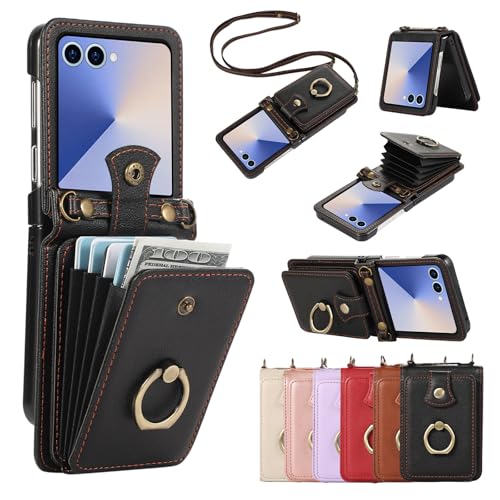 Étui Samsung Z Flip 7 5G avec charnière de protection et anneau support antichoc
