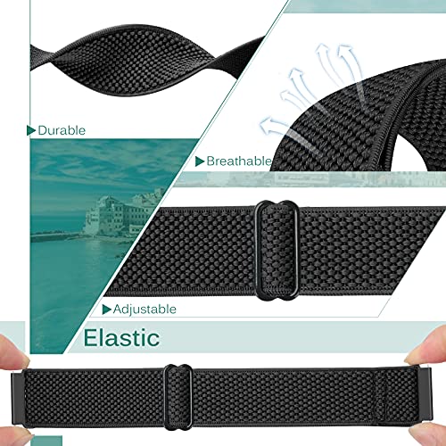 Pack de 2 correas elásticas de nylon para reloj 22 mm miniatura 3