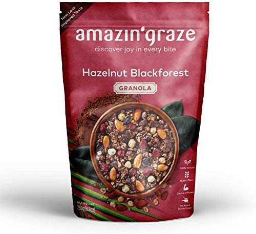 Amazin Graze Hazelnut Blackforest Granola Dark chocolate with Hazelnut 250g