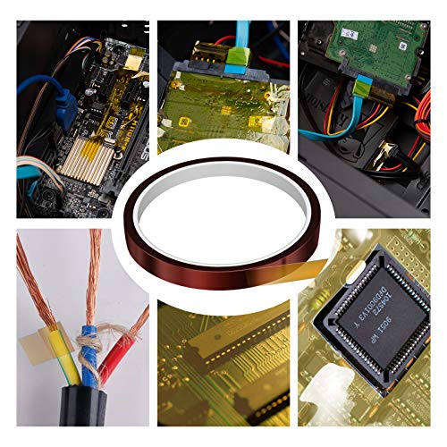 LUTER 7 Rollen Hittebestendige Tape Hoge Temperatuur Sublimatietape Thermische Tape, Voor Sublimatiedruk Warmteoverdracht En Isolatie Golfsoldeer Brawn - Afbeelding 6
