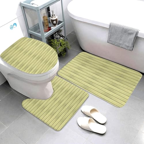 Tapis de salle de bain en forme de U antidérapant et doux