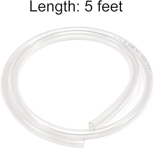 Miniatura 5 de Tubo de vinilo transparente, manguera de PVC para uso de baja presión, flexible, ligero, 5 pies, 10 pies, 50 pies, 100 pies de longitud
