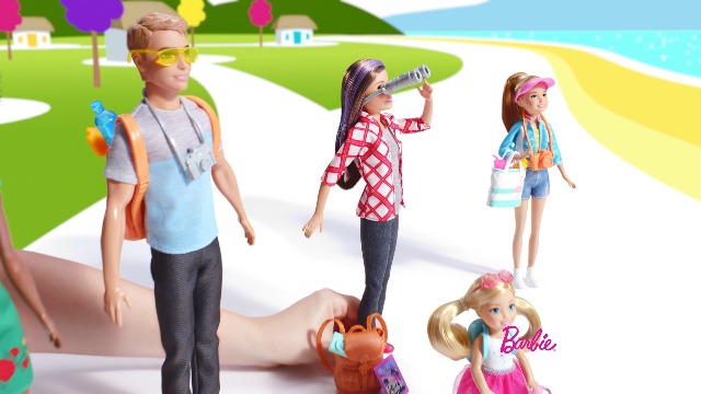 Barbie FWV20 Chelse Reispop, Blond, met Puppy, Reismandje en Accessoires, voor 3 tot 7 jaar oud : Barbie