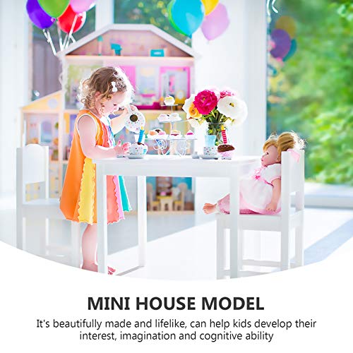 balacoo Puppenhaus Möbel Set Puppenhaus Miniatur Schrank mit Schublade Mini Holz Schrank Möbel für Puppenhaus Wohnzimmer… – Bild 3