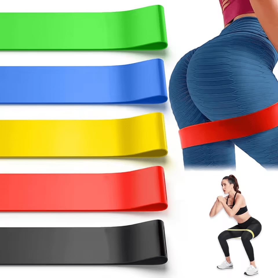 Kit 5 Mini Band Elástico de Resistência para Exercício | Treino e...