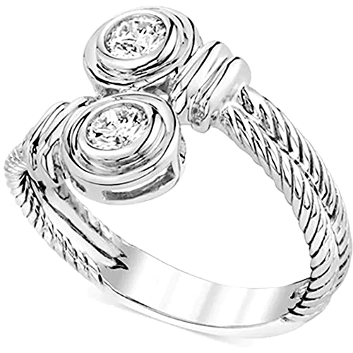 Jude Jewelers Stainless Steel Braided Knot Wedding Engagement Promise Statement Ring3