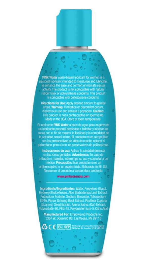 Amazon.com: PINK Water Lube - Long Lasting Water Based Personal Lubricant for Women - 8oz / 237ml Bottle : Health & Household Amazon.com: PINK Water Lube - Long Lasting Water Based Personal Lubricant for Women - 8oz / 237ml Bottle : Health & Household