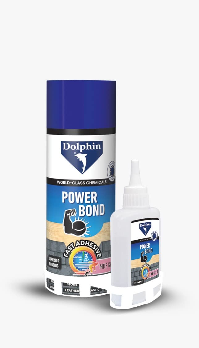 Dolphine Fast Adhesive Power Bond World Class Chemicals MDF KIT 400ML