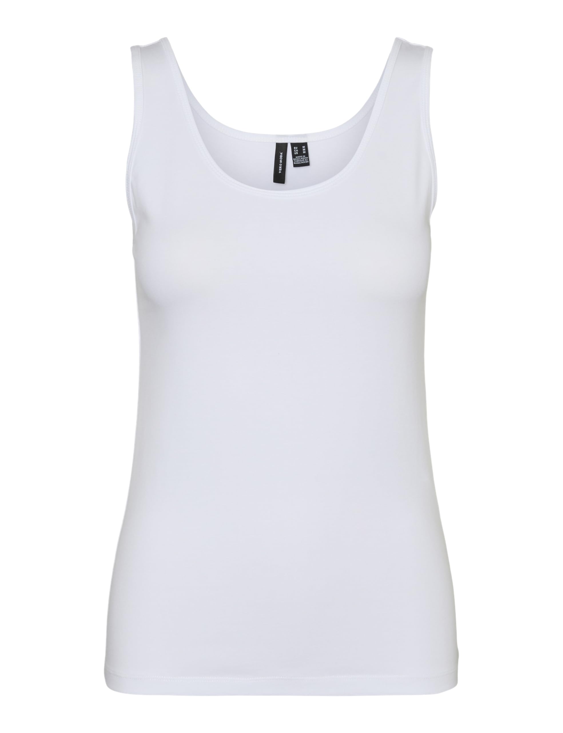 VERO MODA Vmlulu Uu Tank Top JRS Ga Noos, Bright White, S