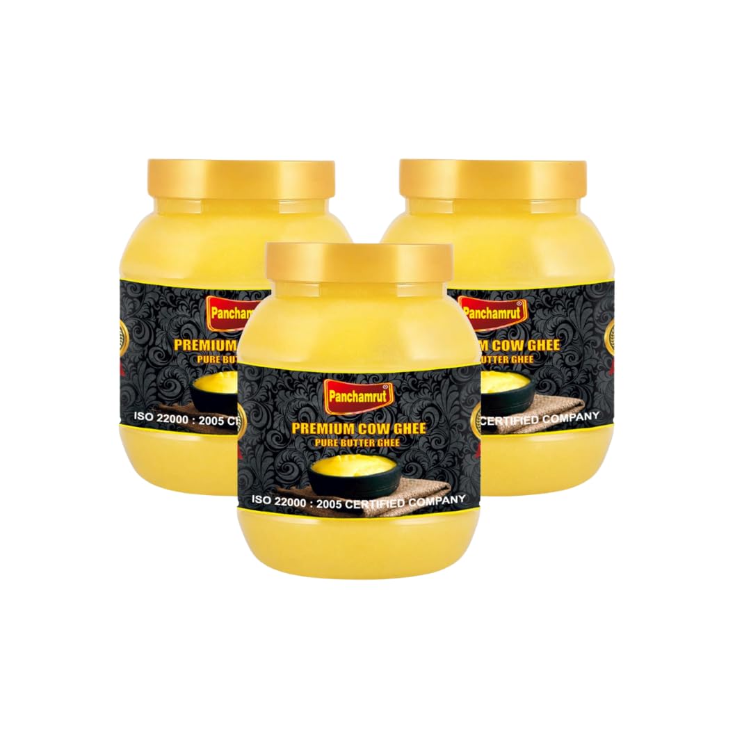 Panchamrut Desi Premium Cow Ghee|Immunity Booster and 100% Pure Cow Ghee (1 Litre x 3) (B0CWLLDKWM) Amazon Price History, Amazon Price Tracker