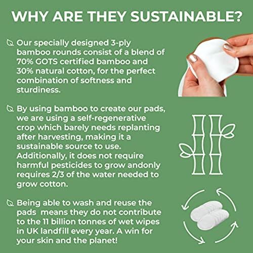 Stylpro Reusable Bamboo Makeup Remover Pads (Gift Set)