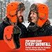 Iconikal Men's Trapper Winter Hat Hunter Blaze Orange Faux Fur Lined Ear Flap Quick Release Buckle Warm Hunting Cap One Size Fits Most Adults