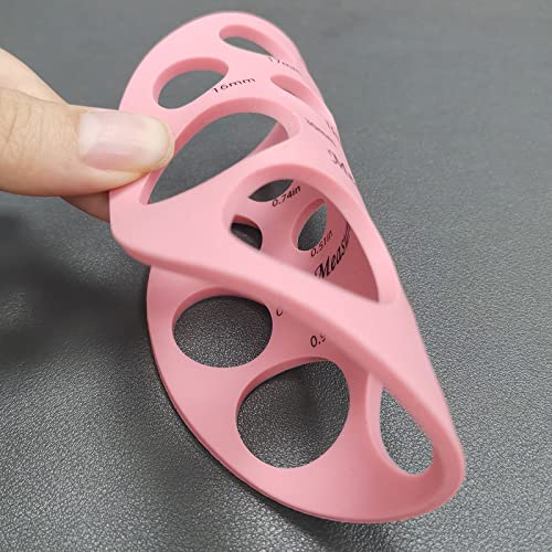 Regla de silicona para medir diámetro de pezón miniatura 6