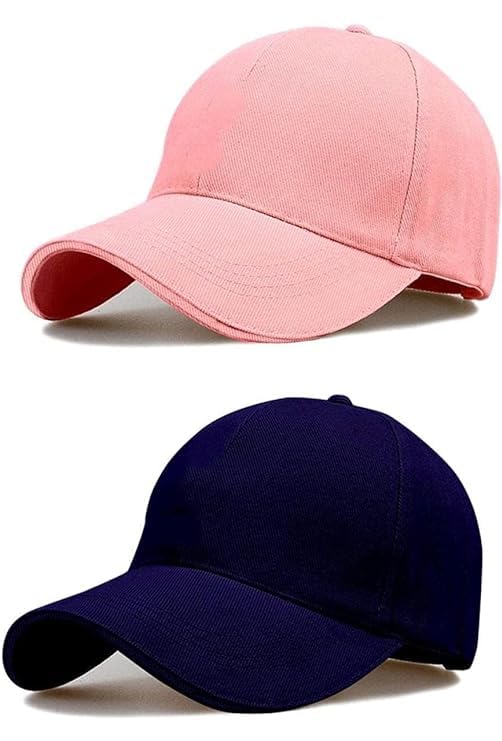 Image of SELLORIA Acrylic Brand A Combo Pack Of 2 Stylish Sport Inspire + Baseball.Cap For Men Baseball Caps Plain Adjustable Mens And Womens Casual Formal Cap (Pack Of 2)