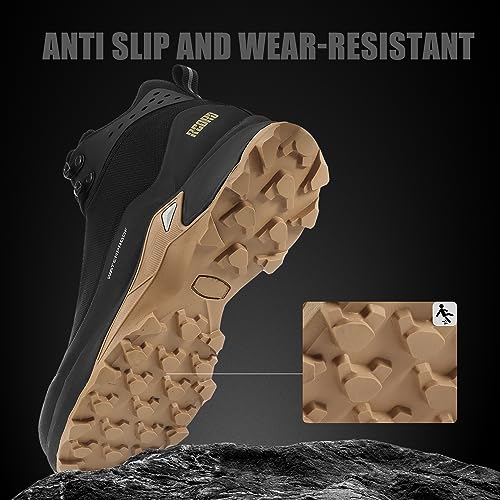 R CORD Women’s Waterproof Hiking Shoes Lightweight Comfortable Hiking Boots for Women Non-Slip Outdoor Walking Camping Trekking Trail Shoes for All Seasons4