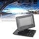 Tragbarer DVD-Player mit Großem Schwenkbarem Bildschirm, 806 Mobiler DVD-Player, 1500 MAh, Wiederaufladbar, Unterstützt Synchronisierung von TV/SD-Karte/USB/Region (Schwarz)