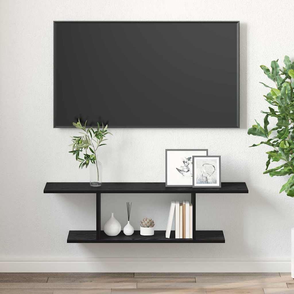 Mobile TV da parete, nero, 103 x 30 x 26,5 cm, set di mobili bassi