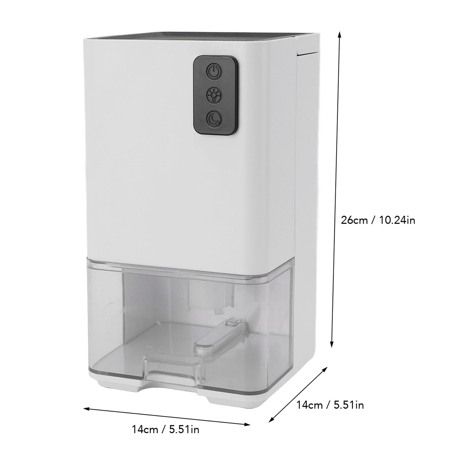 Deumidificatore da 40 W con Spegnimento Automatico, Serbatoio da 1,2 Litri, con Filtro HEPA, Purificazione Dell'aria, Asciugatura dei Vestiti, per la Casa, Camera da Letto, (Spina europea)