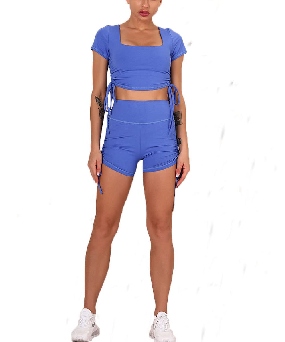 Workout Outfits Activewear Sets for Women Control Yoga Leggings Butt Lifters Cute Sweetsuit
