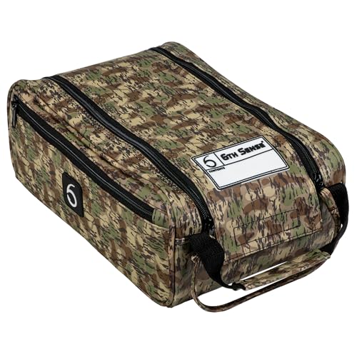 6th Sense Fishing Tackle Bag Extra-Large Bait Bag Water-Resistant Holds 2025 Packs (Marshwood - Woodland)