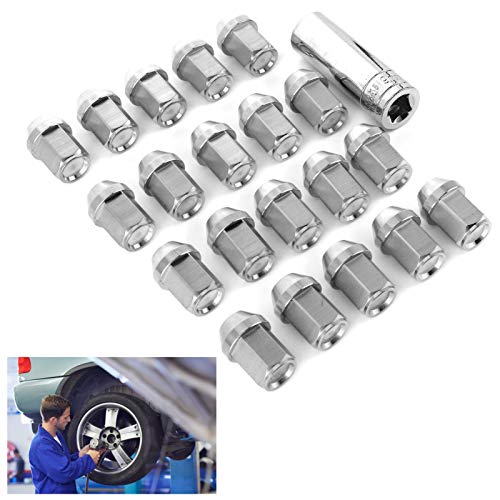Image of 20pcs T304 Stainless Steel Wheel Lug Nuts M12x1.5 Thread with Heated Treatment Forged CNC Processing Wheel Nut Universal Auto Car Accessories