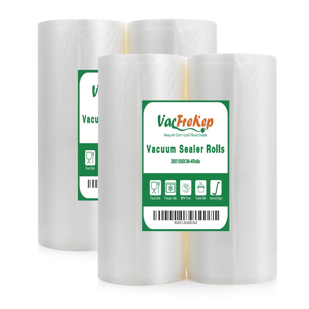 4 Rouleaux Alimentaires Sous Vide 28x1500cm Sans BPA LFGB