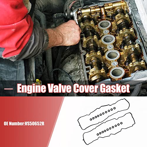 Image of X AUTOHAUX VS50652R Engine Valve Cover Gasket Set for Dodge for Ram 1500 3.7L 2005-2010 for Jeep Grand Cherokee 3.7L 2005-2010 for Jeep Liberty 3.7L 2005-2012
